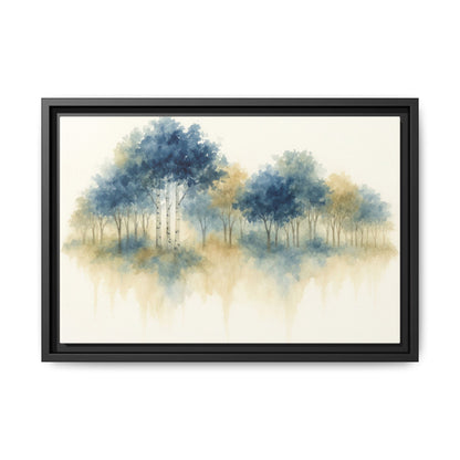 Floating Aspen and Birch Forest - Framed Canvas