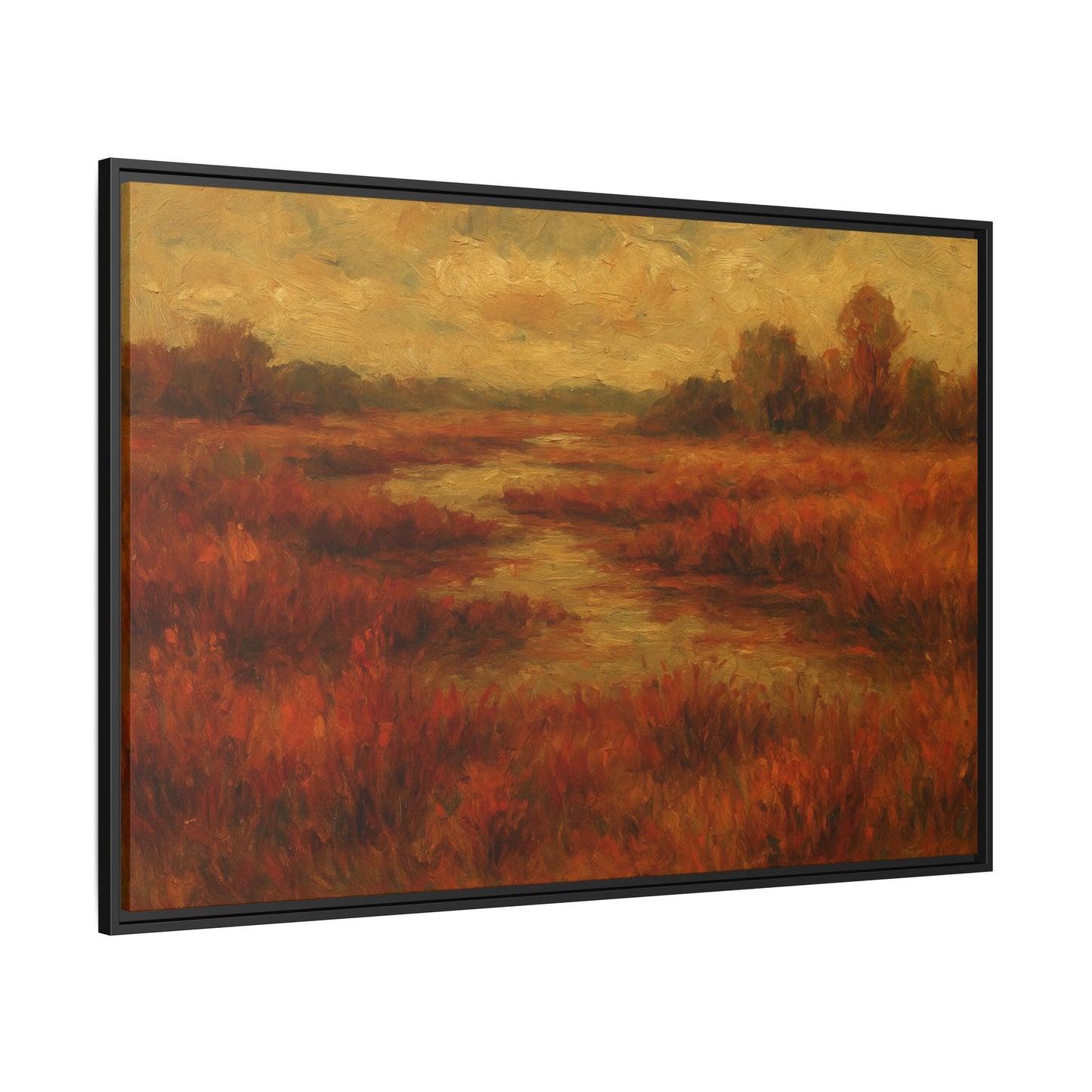 Fall Marsh - Framed Canvas