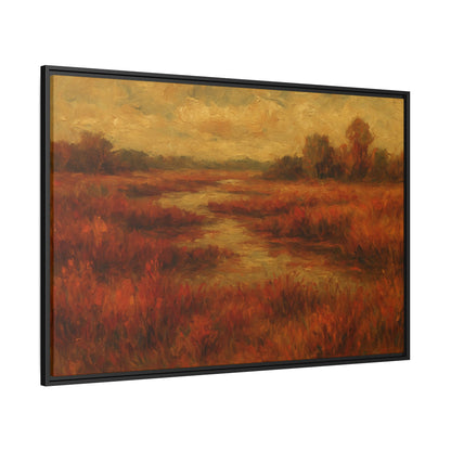 Fall Marsh - Framed Canvas