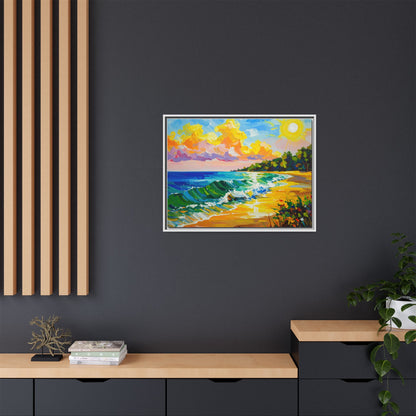 Tranquil Seascape- Framed Canvas