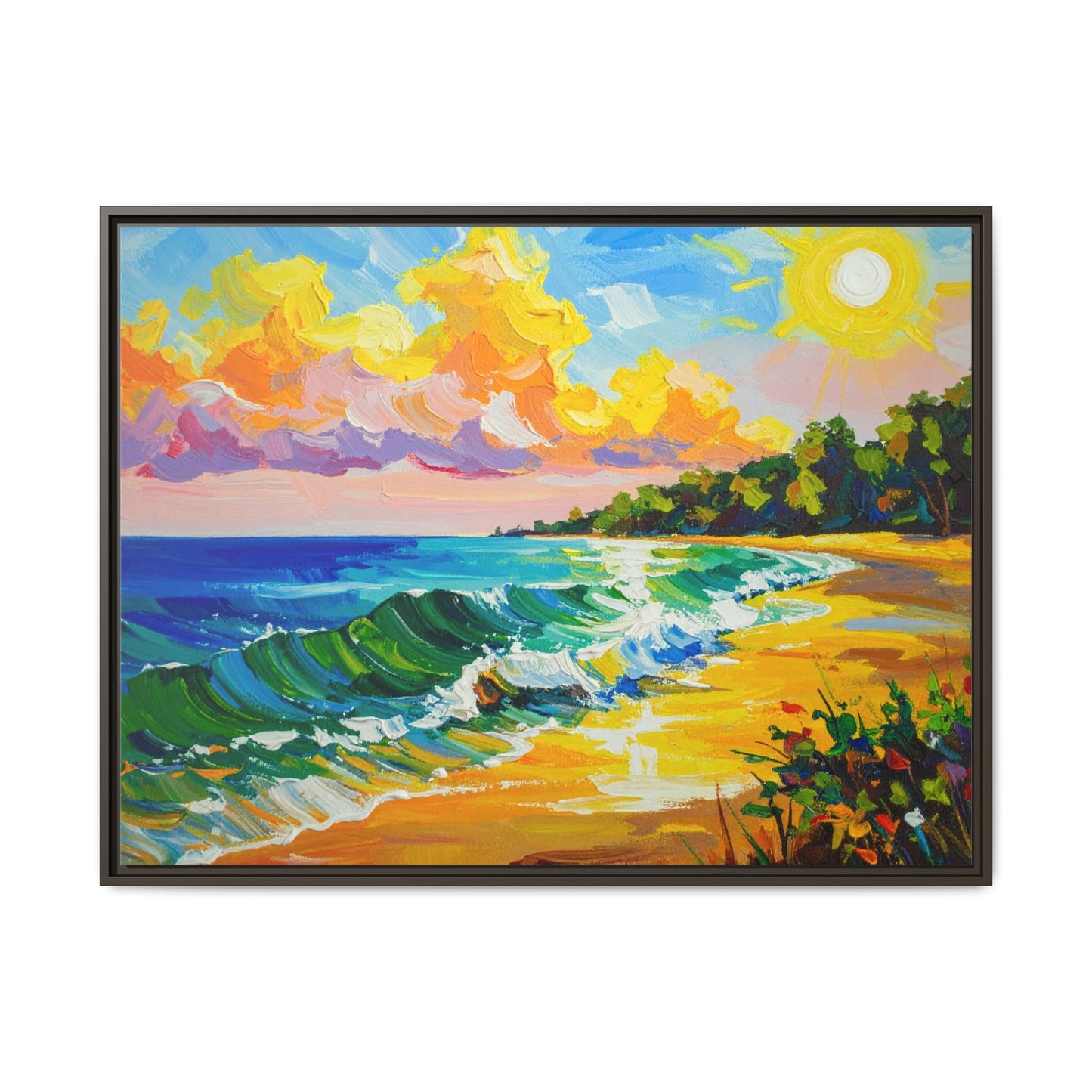 Tranquil Seascape- Framed Canvas