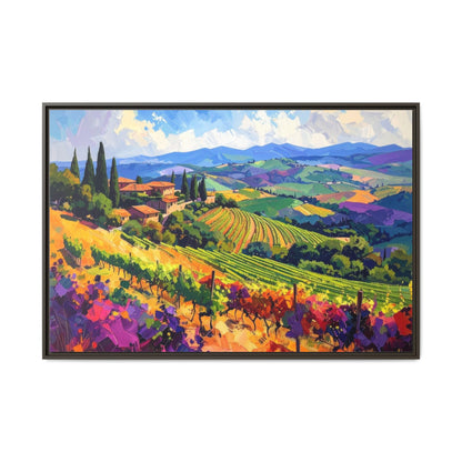 Italian Vineyard - Framed Canvas