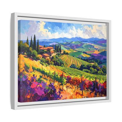 Italian Vineyard - Framed Canvas