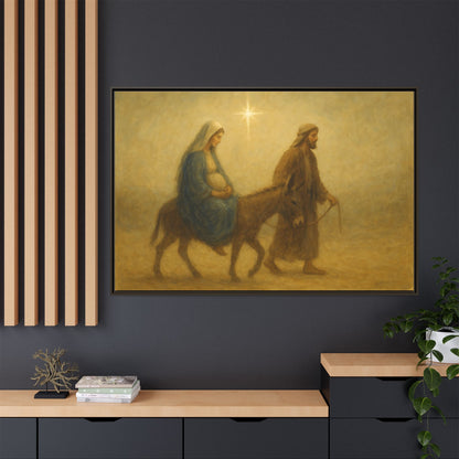 Journey to Bethlehem - Framed Canvas