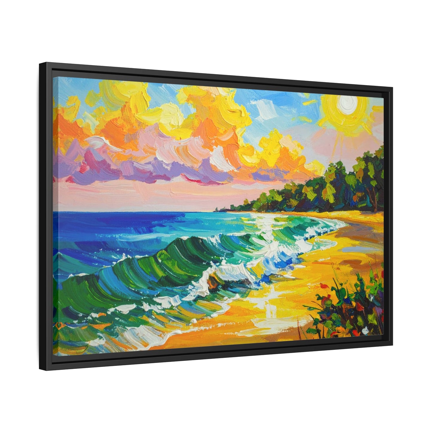 Tranquil Seascape- Framed Canvas