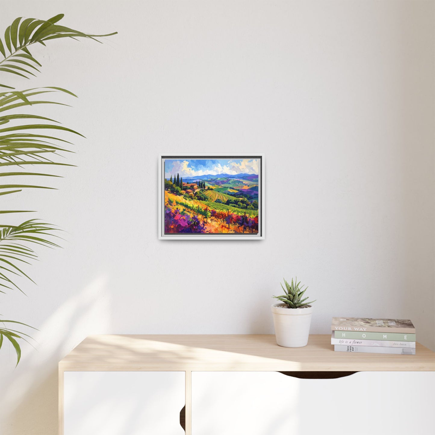 Italian Vineyard - Framed Canvas