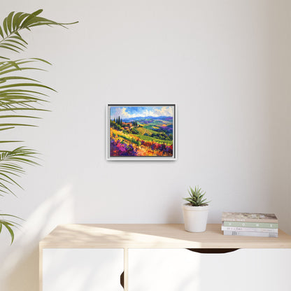 Italian Vineyard - Framed Canvas