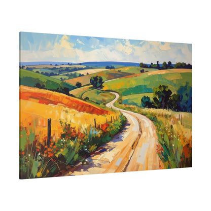Lazy Country Road #3 Canvas