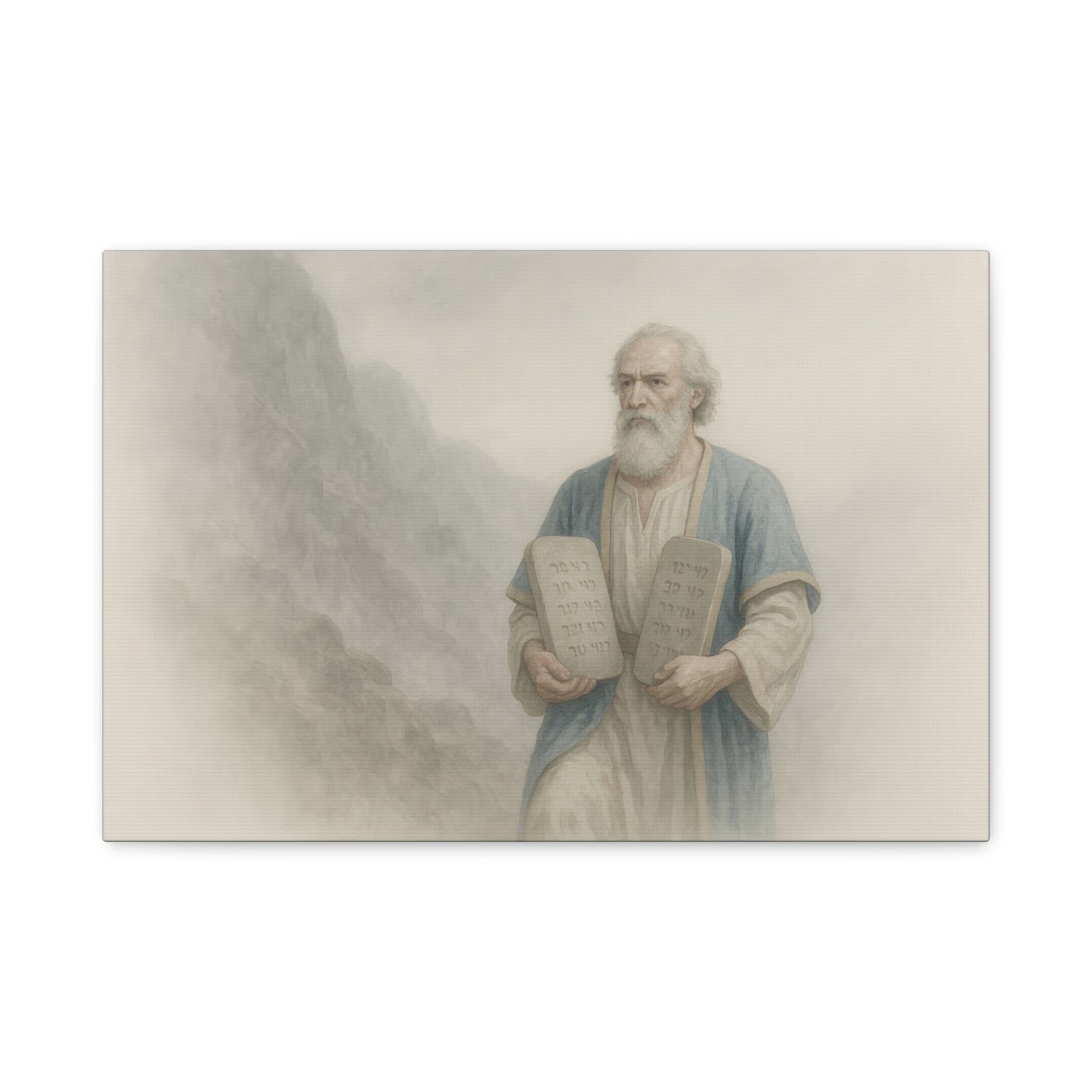 Moses Comes Down from the Mountain  - Canvas