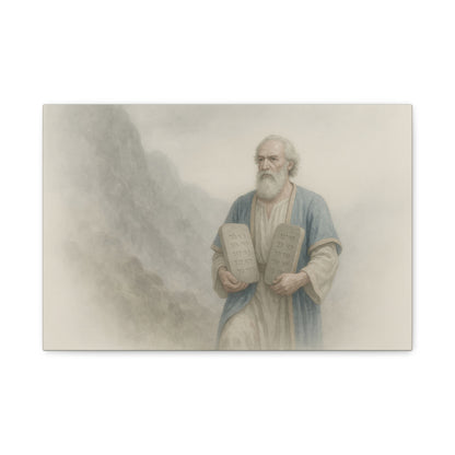 Moses Comes Down from the Mountain  - Canvas