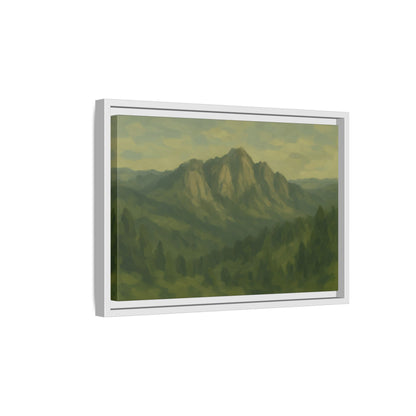 Green Mountains - Framed Canvas