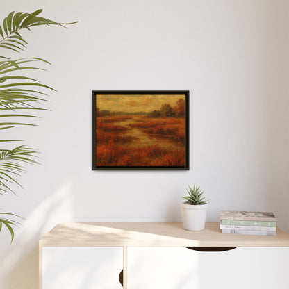 Fall Marsh - Framed Canvas