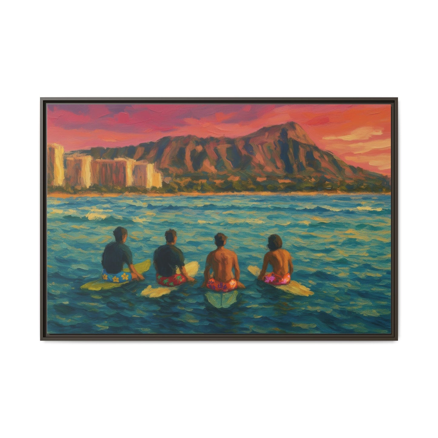 A Day On The Water - Framed Canvas