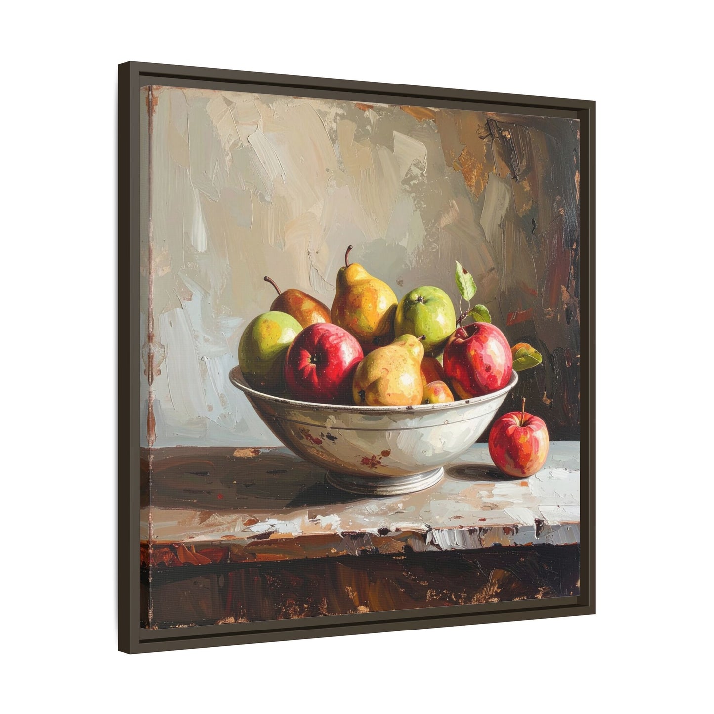 Farmhouse Fruit Bowl - Framed Canvas