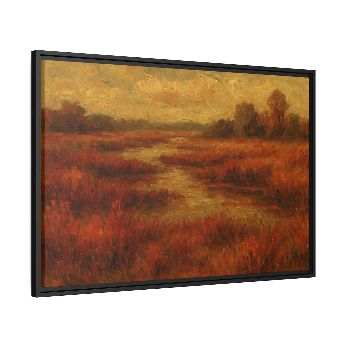 Fall Marsh - Framed Canvas
