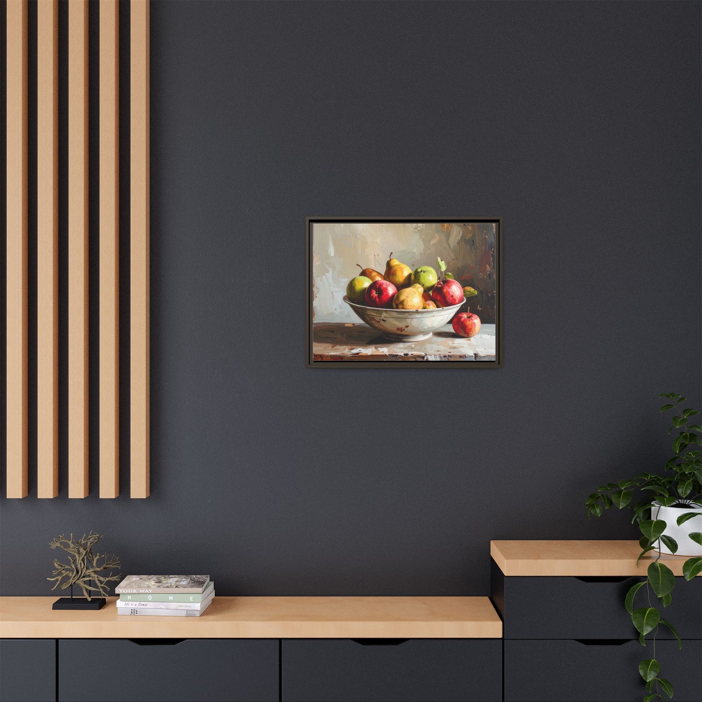 Farmhouse Fruit Bowl - Framed Canvas