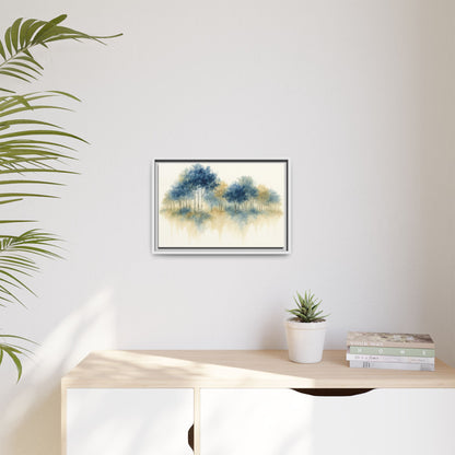 Floating Aspen and Birch Forest - Framed Canvas