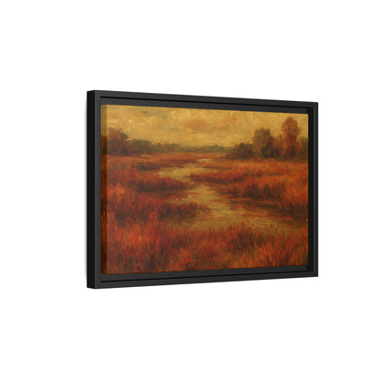 Fall Marsh - Framed Canvas
