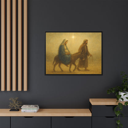 Journey to Bethlehem - Framed Canvas