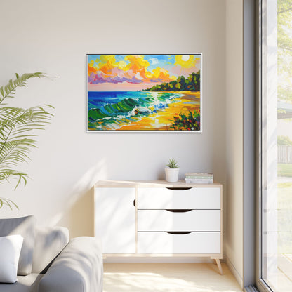 Tranquil Seascape- Framed Canvas