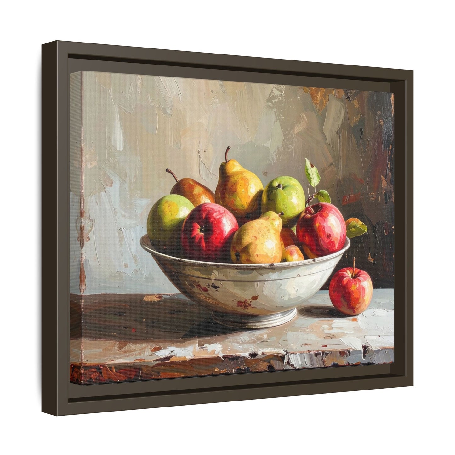 Farmhouse Fruit Bowl - Framed Canvas