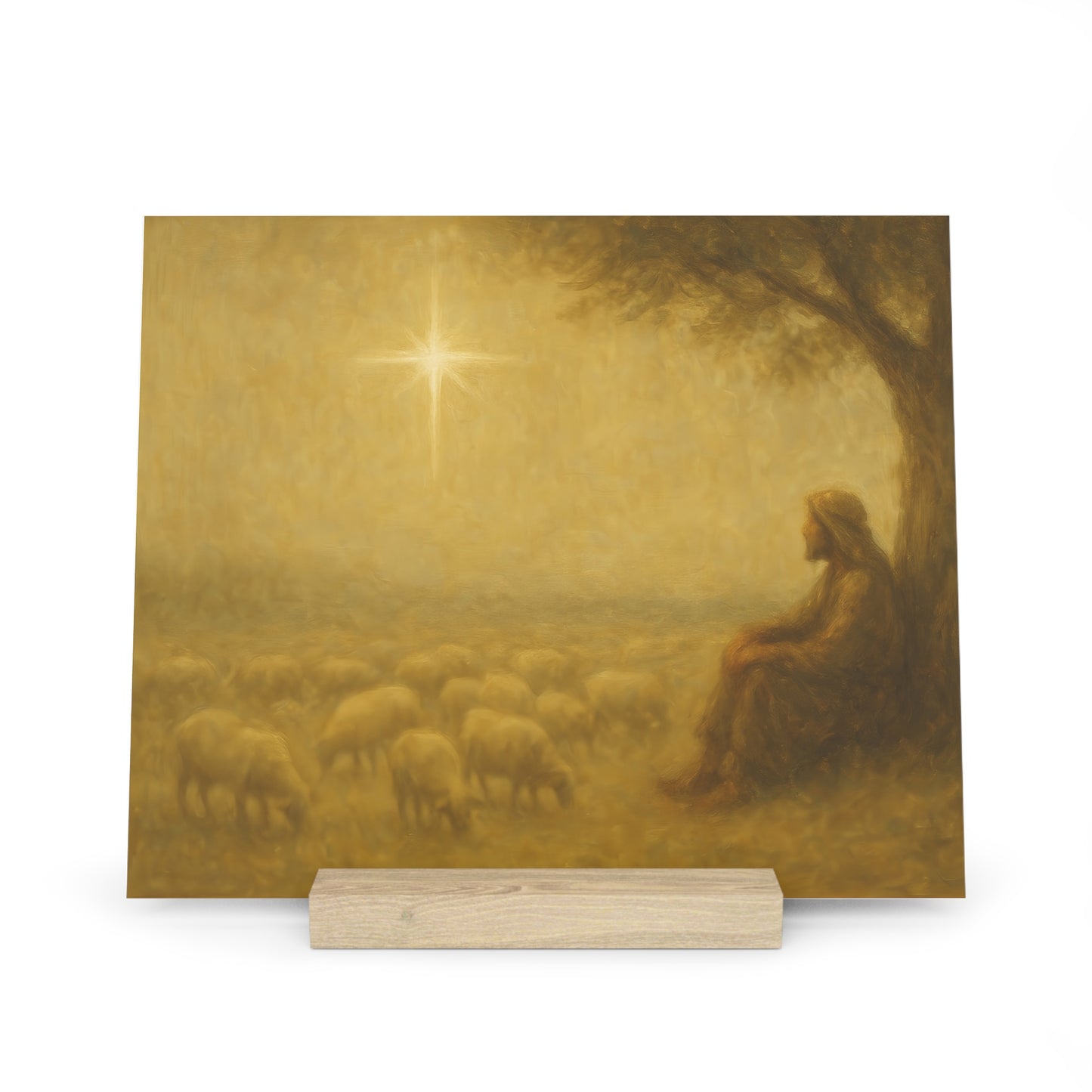 Shepherd In The Field - Gallery Board with Stand
