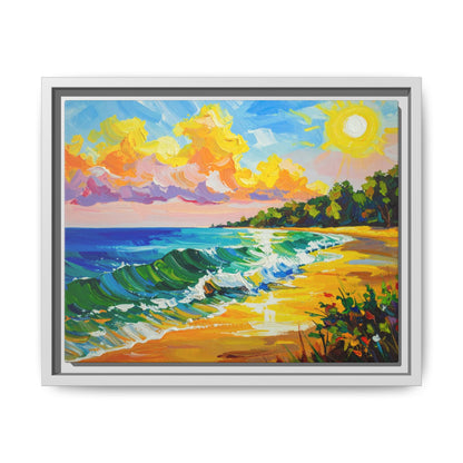 Tranquil Seascape- Framed Canvas