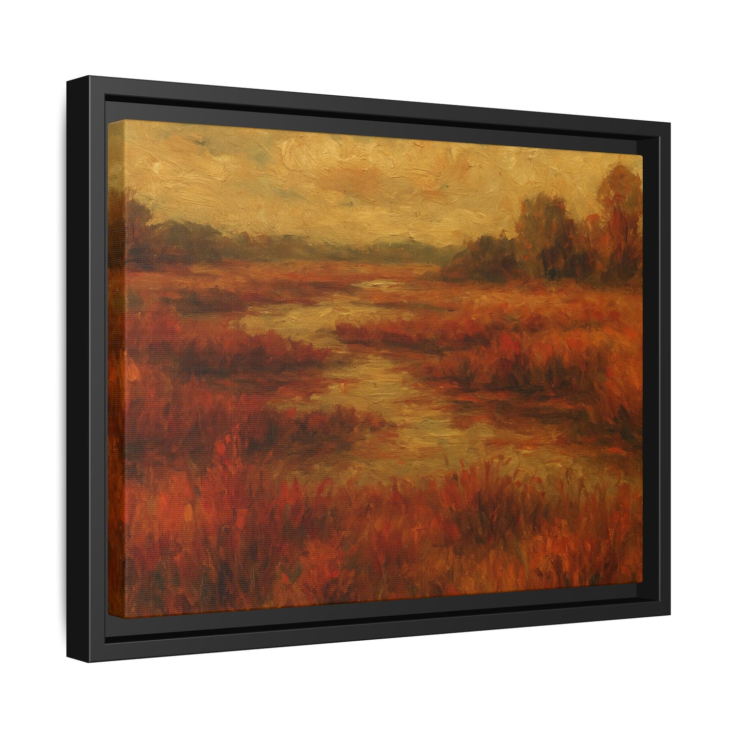 Fall Marsh - Framed Canvas