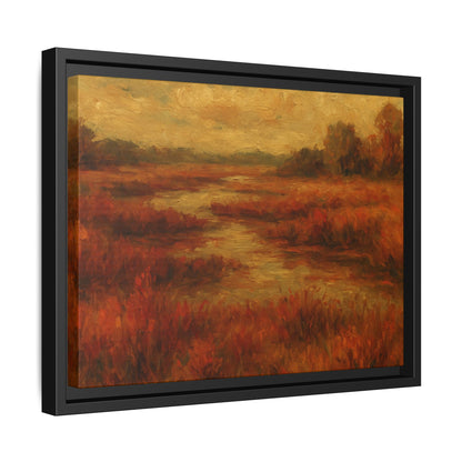 Fall Marsh - Framed Canvas