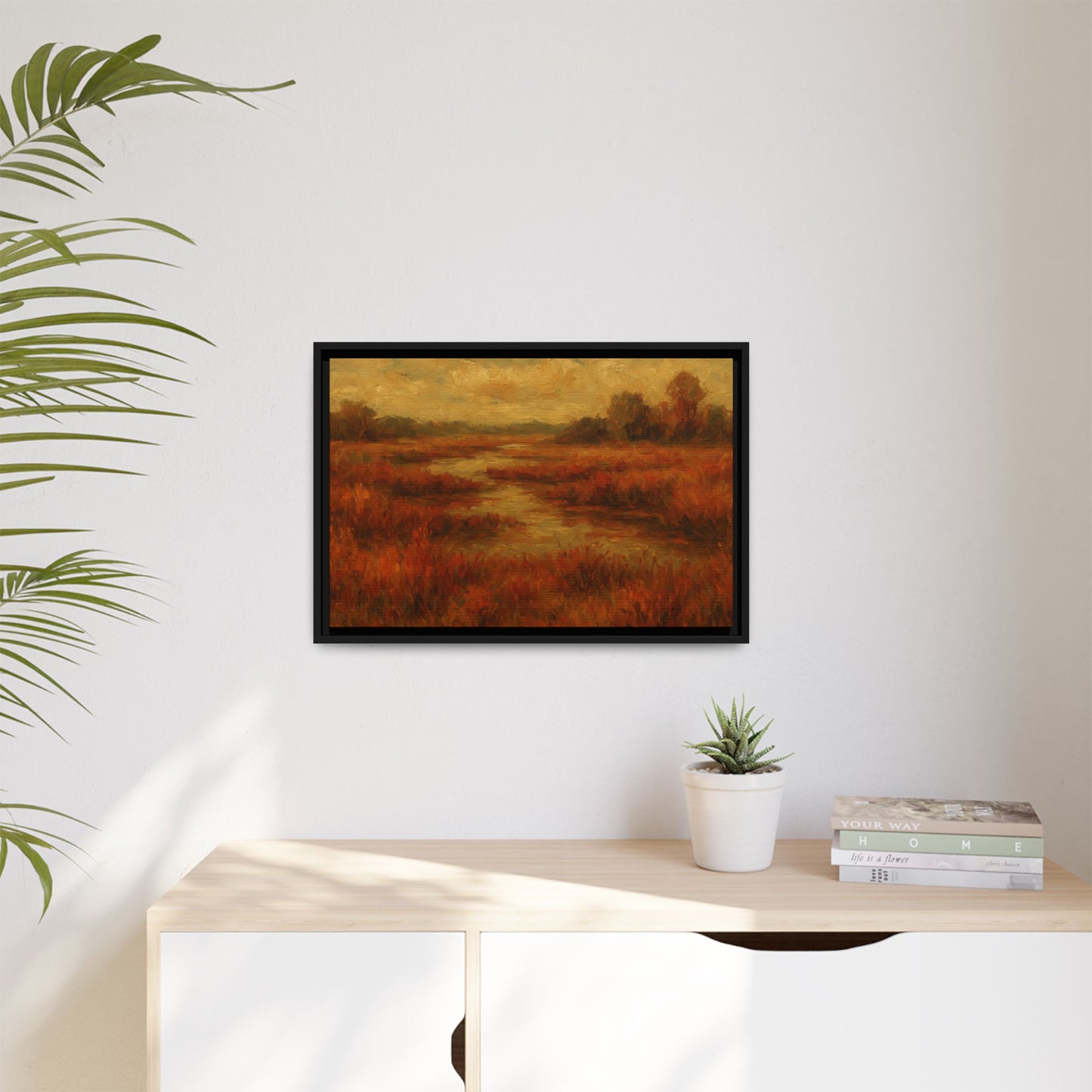 Fall Marsh - Framed Canvas