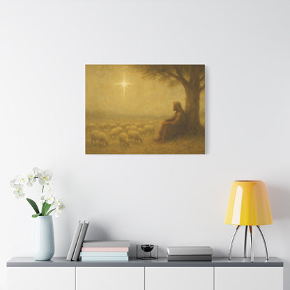 Shepherd In The Field - Canvas