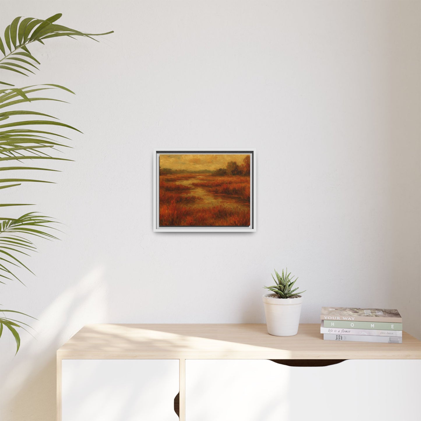 Fall Marsh - Framed Canvas