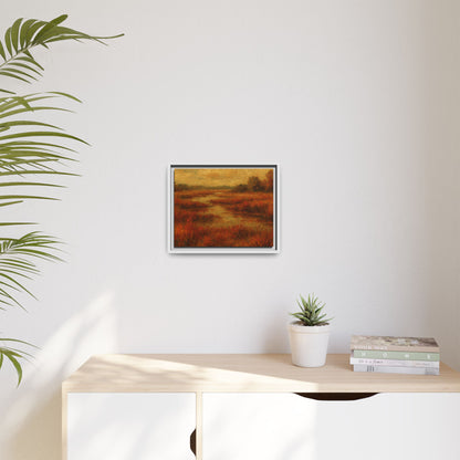 Fall Marsh - Framed Canvas