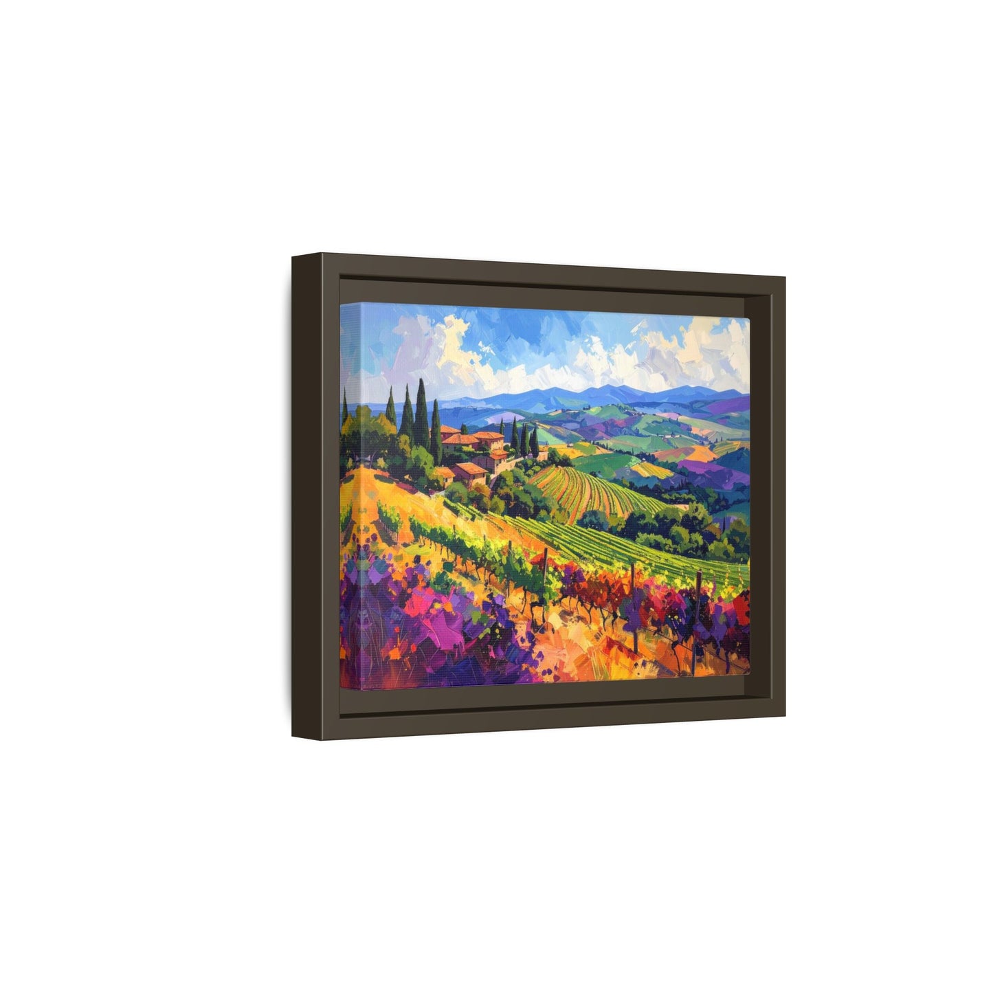 Italian Vineyard - Framed Canvas