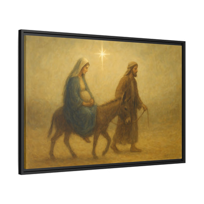 Journey to Bethlehem - Framed Canvas