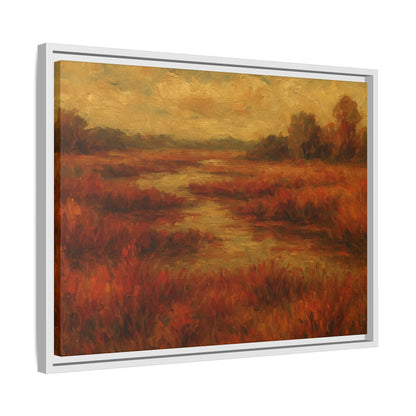 Fall Marsh - Framed Canvas