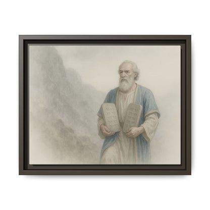Moses Comes Down from the Mountain - Framed Canvas