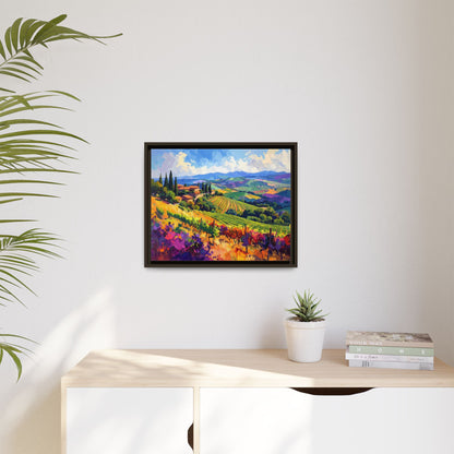 Italian Vineyard - Framed Canvas
