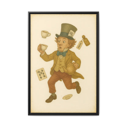 The Mad Hatter - Framed Canvas