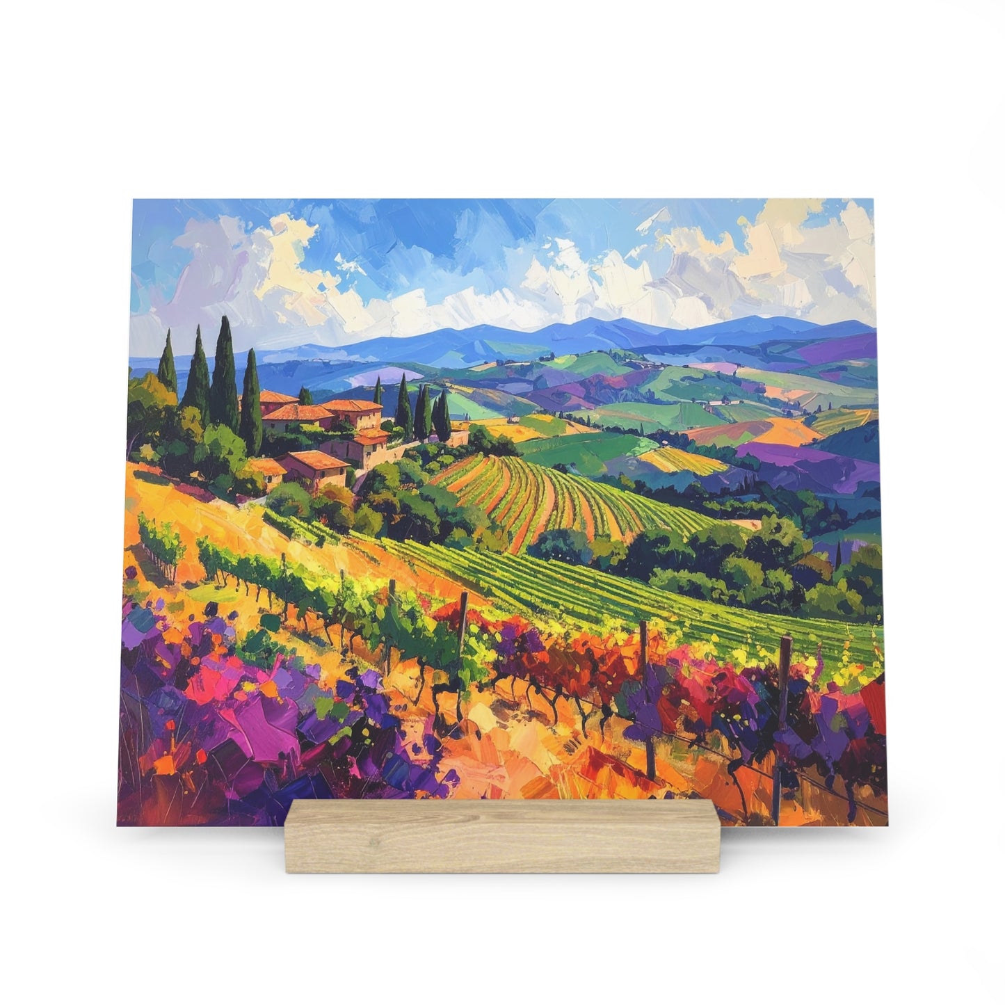Italian Vineyard - Gallery Board with Stand