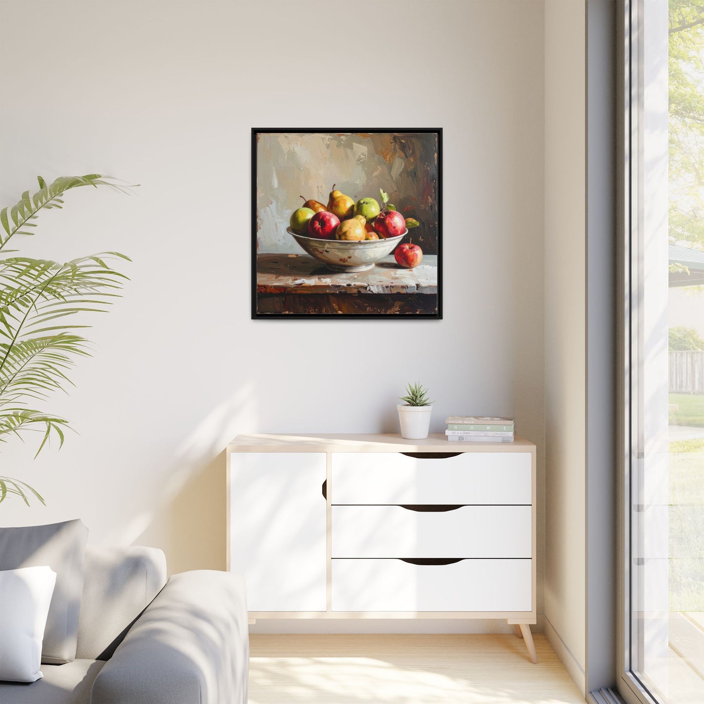 Farmhouse Fruit Bowl - Framed Canvas