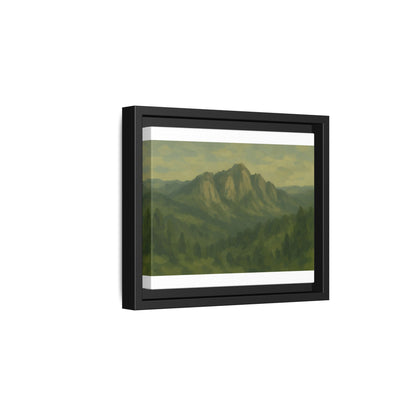 Green Mountains - Framed Canvas