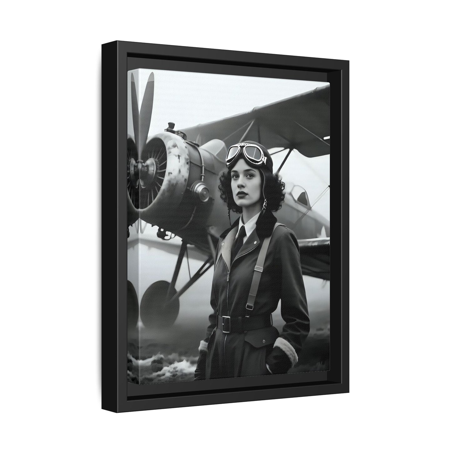 Lady of the Sky - Framed Canvas