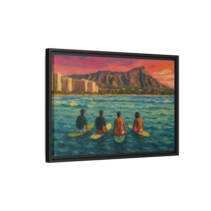A Day On The Water - Framed Canvas