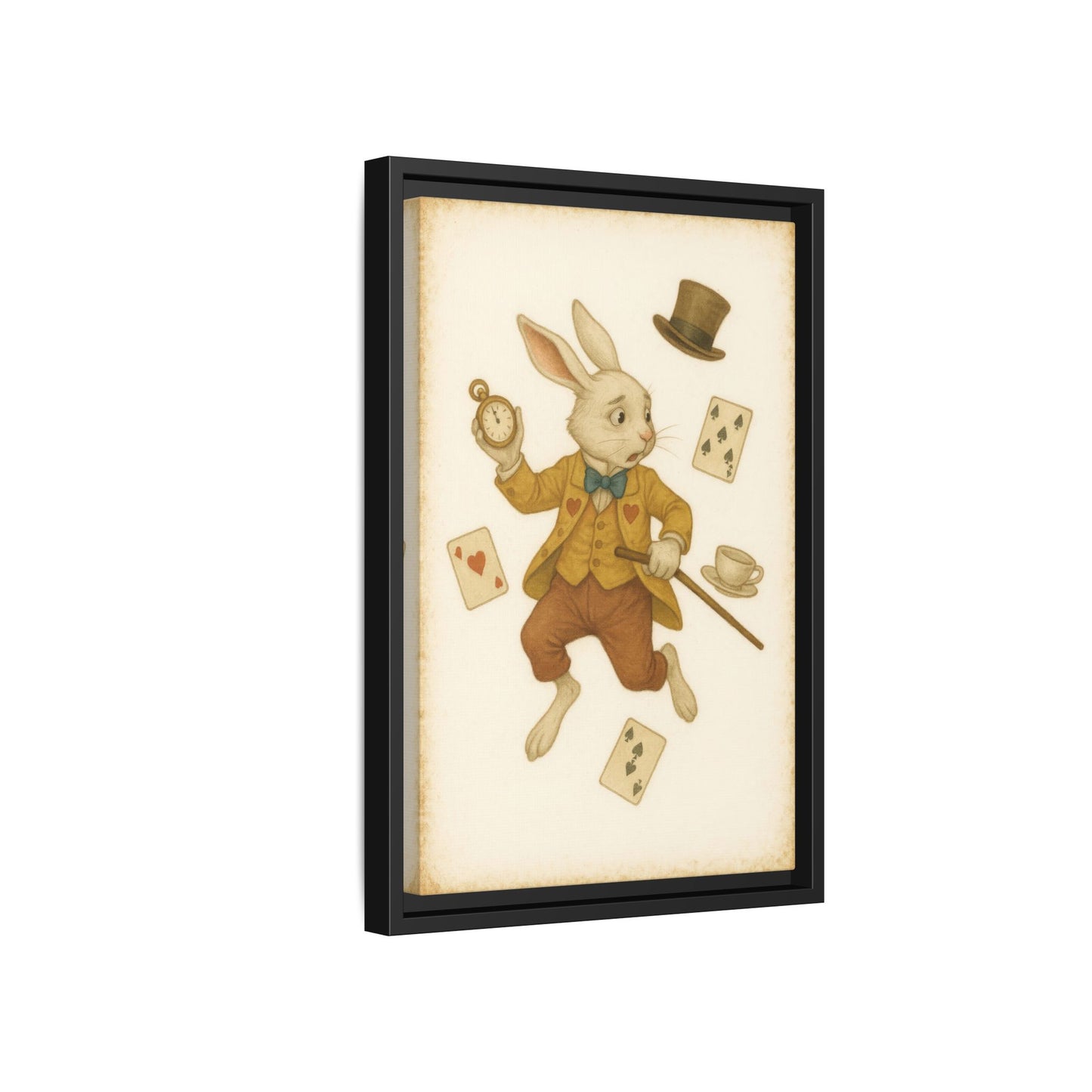 The White Rabbit - Framed Canvas