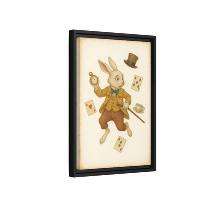 The White Rabbit - Framed Canvas