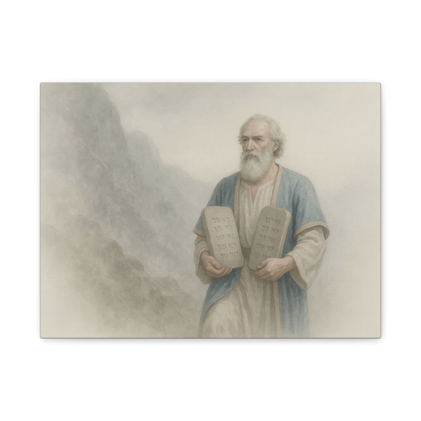 Moses Comes Down from the Mountain  - Canvas