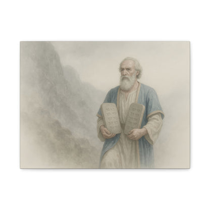 Moses Comes Down from the Mountain  - Canvas