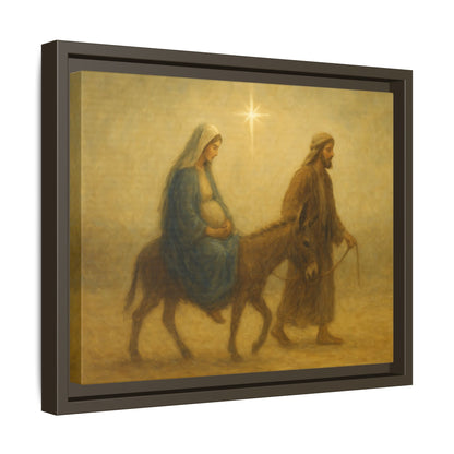 Journey to Bethlehem - Framed Canvas