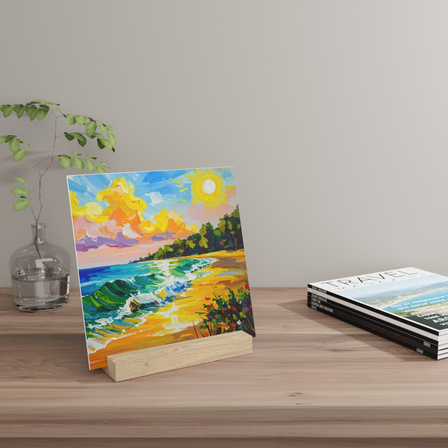 Tranquil Seascape - Gallery Board with Stand
